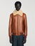 Lederjacke mit Fellkragen