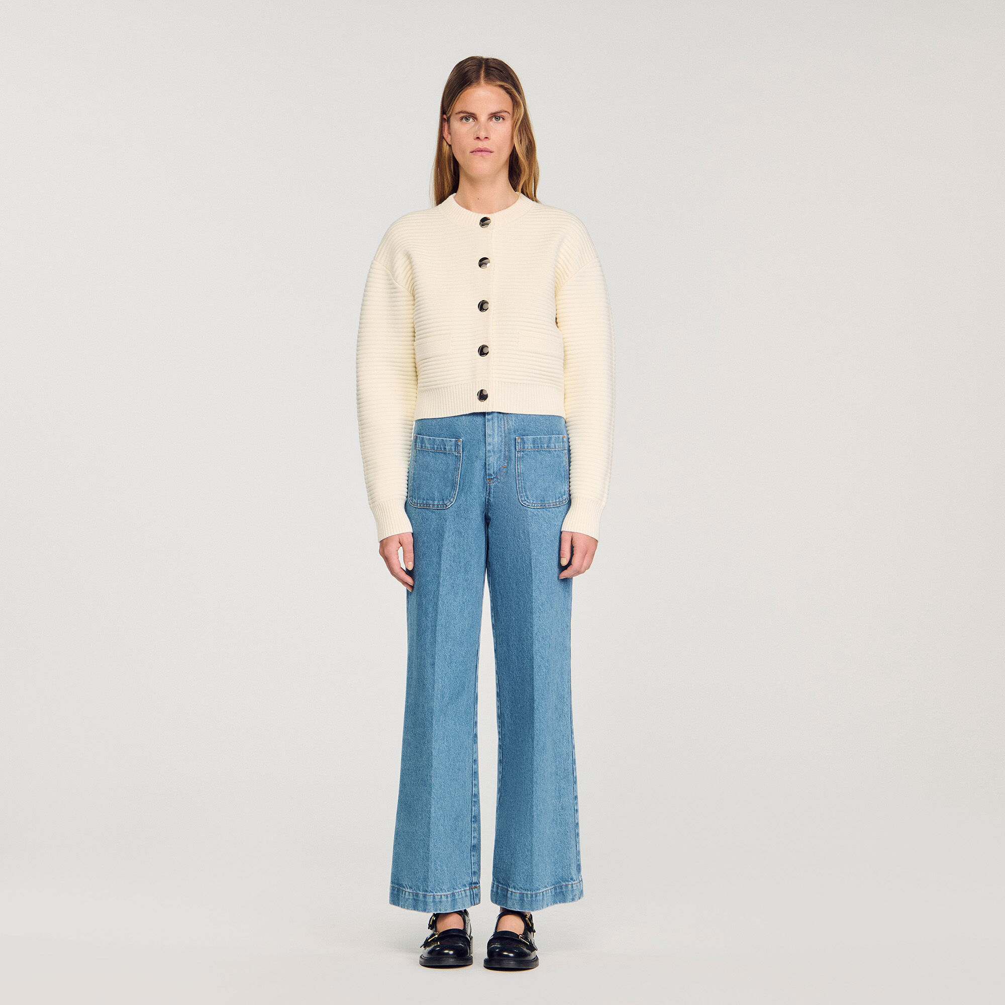Cardigan aus texturiertem Strick