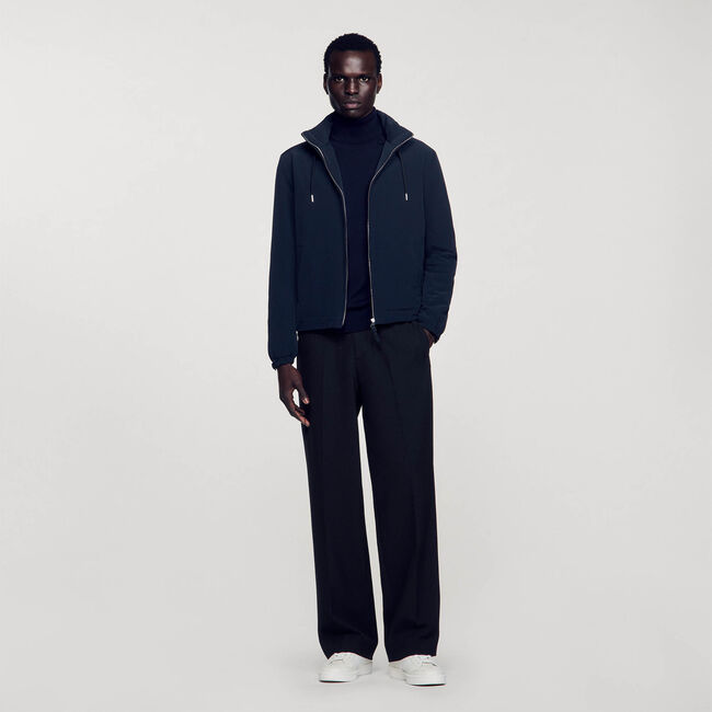 Reißverschluss-Blouson mit Kapuze
