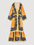 Langes Kleid mit Hawaii-Print
