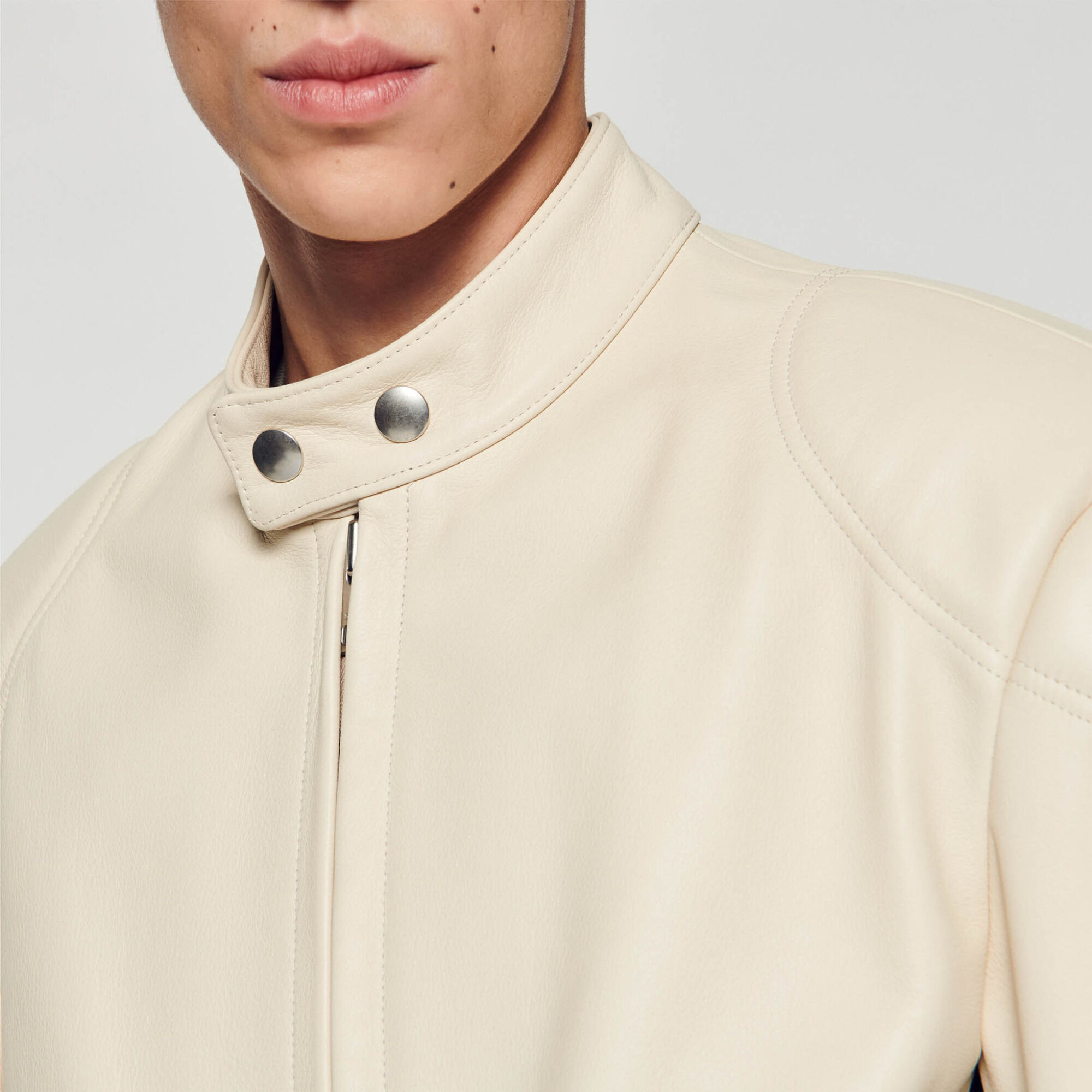 Bikerjacke aus Leder