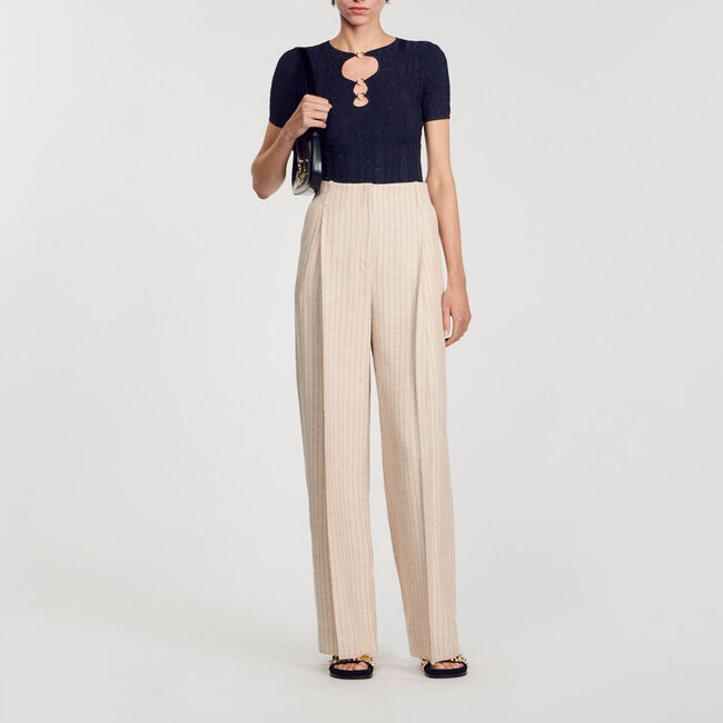 Pullover aus glitzerndem Strick