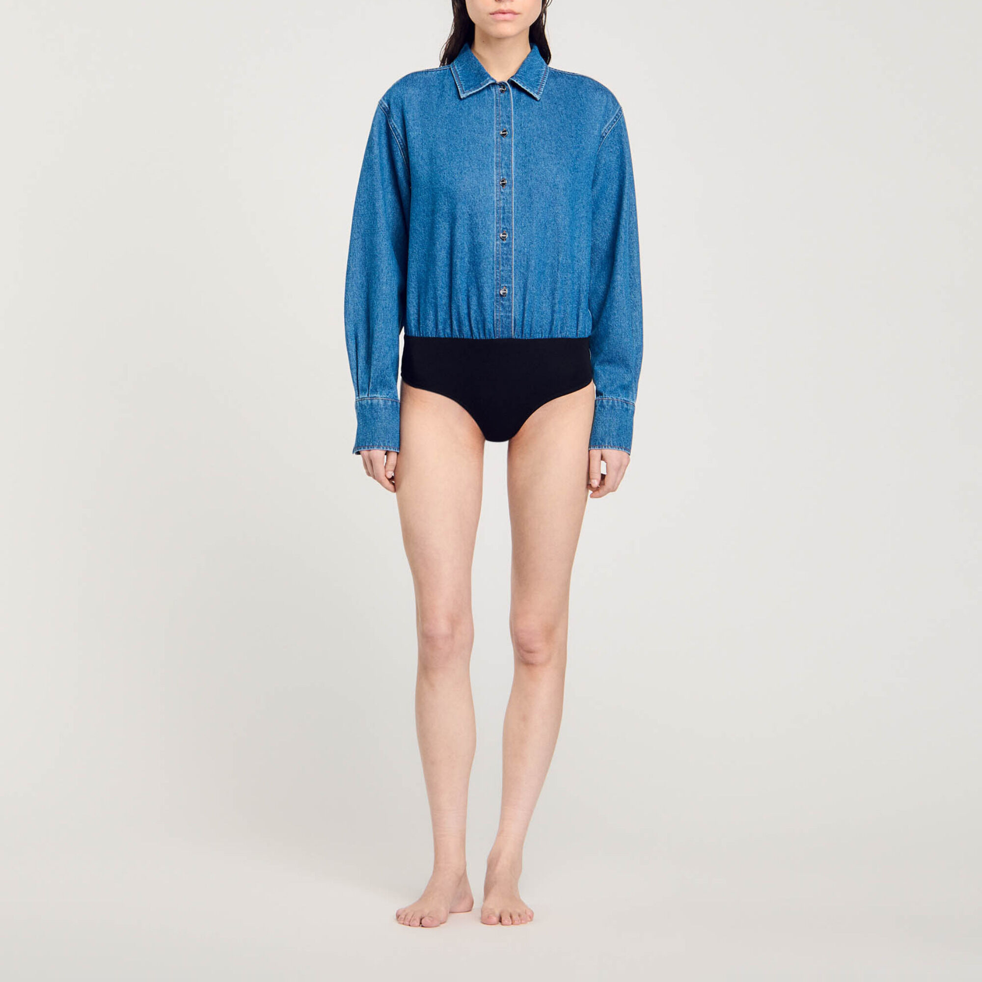 Hemdbody aus Jeansstoff