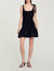 Kurzes Kleid aus Materialmix