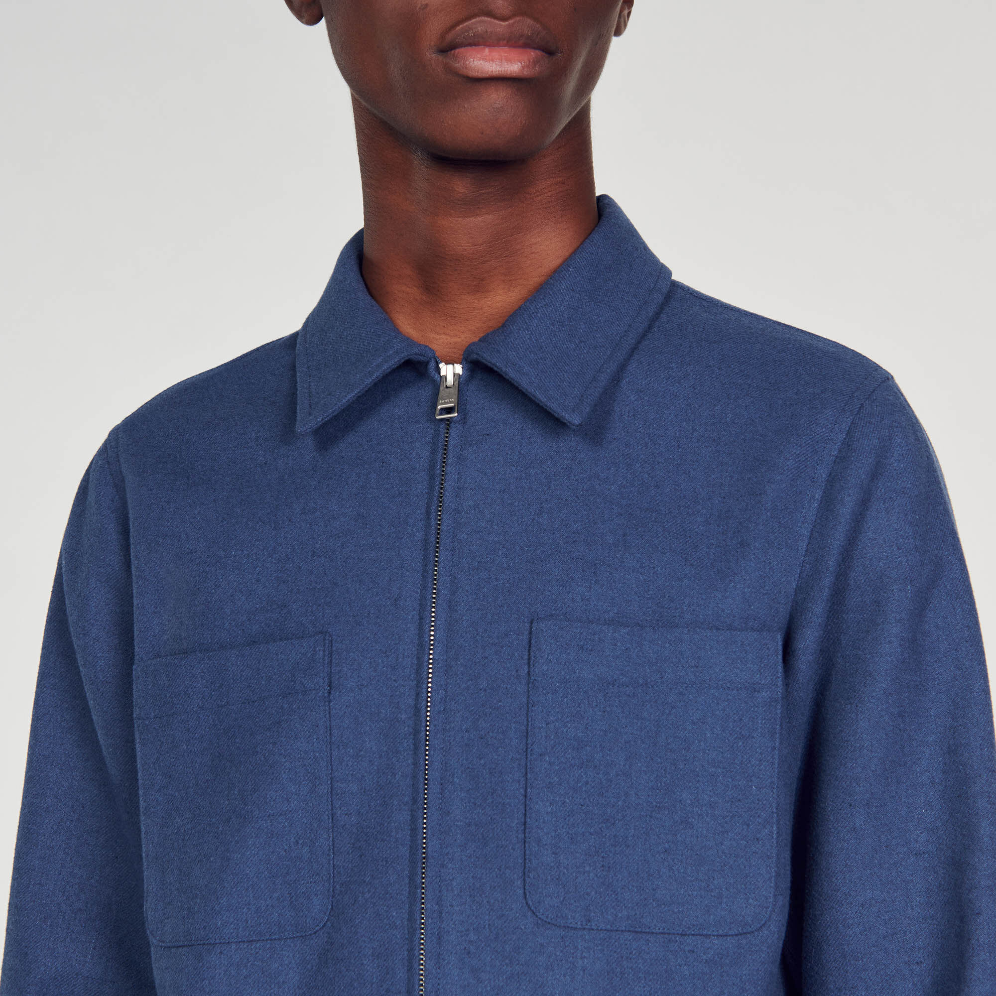 Overshirt aus Wolle