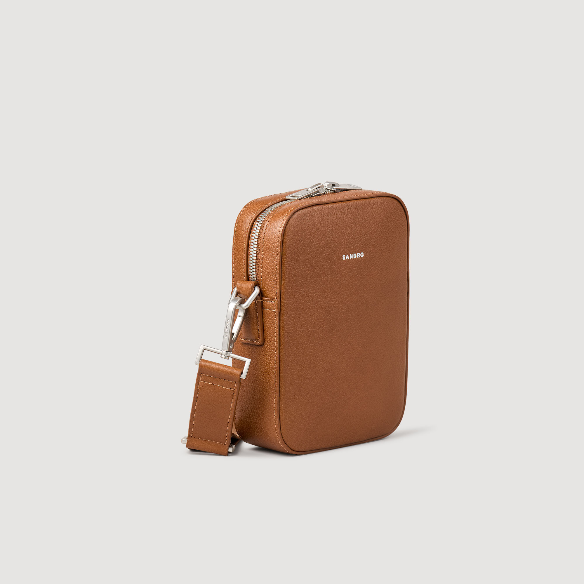 Kleine Tasche aus genarbtem Leder
