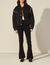 Oversize-Jeansjacke mit Strass