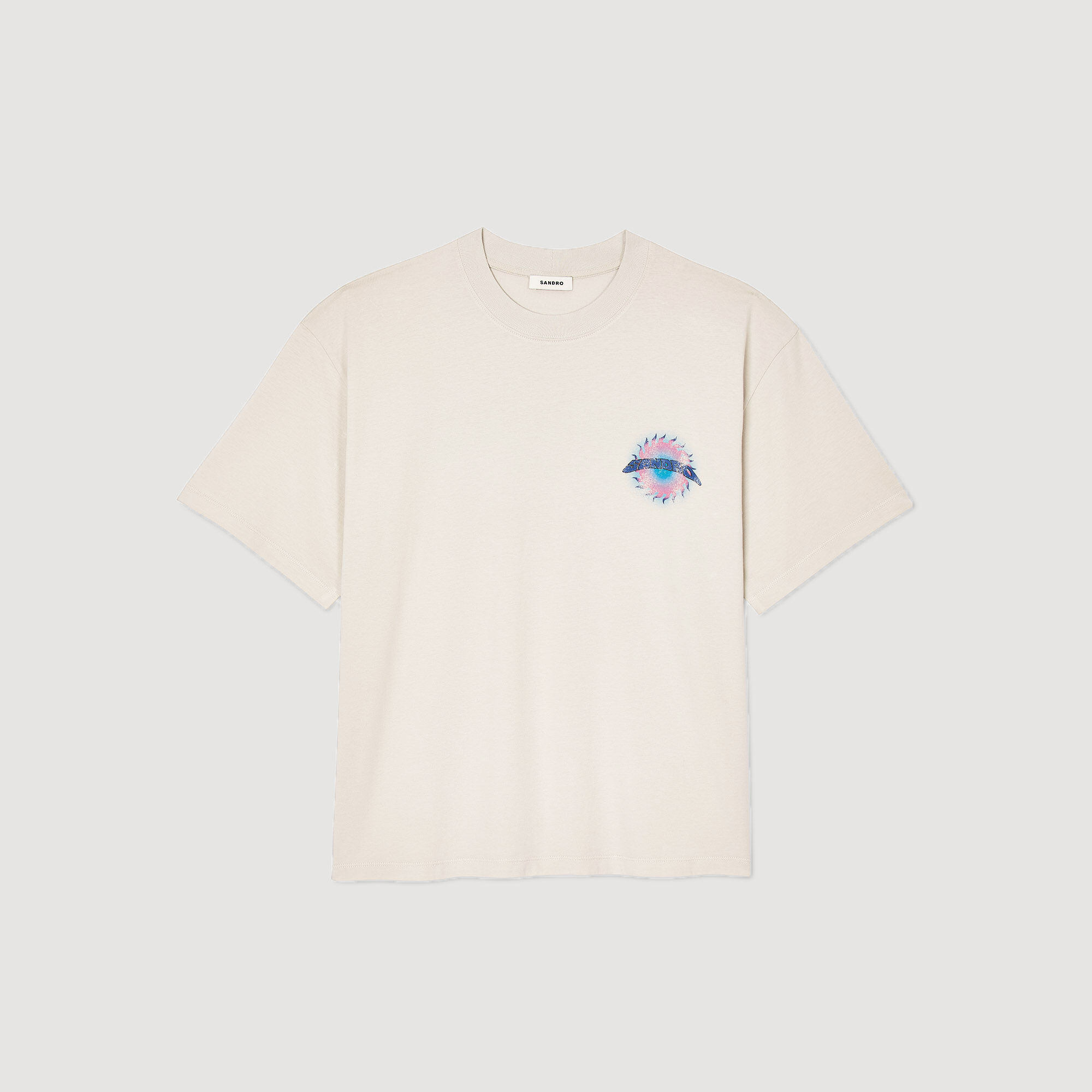 T-Shirt mit Sonnen-Print