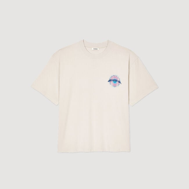 T-Shirt mit Sonnen-Print