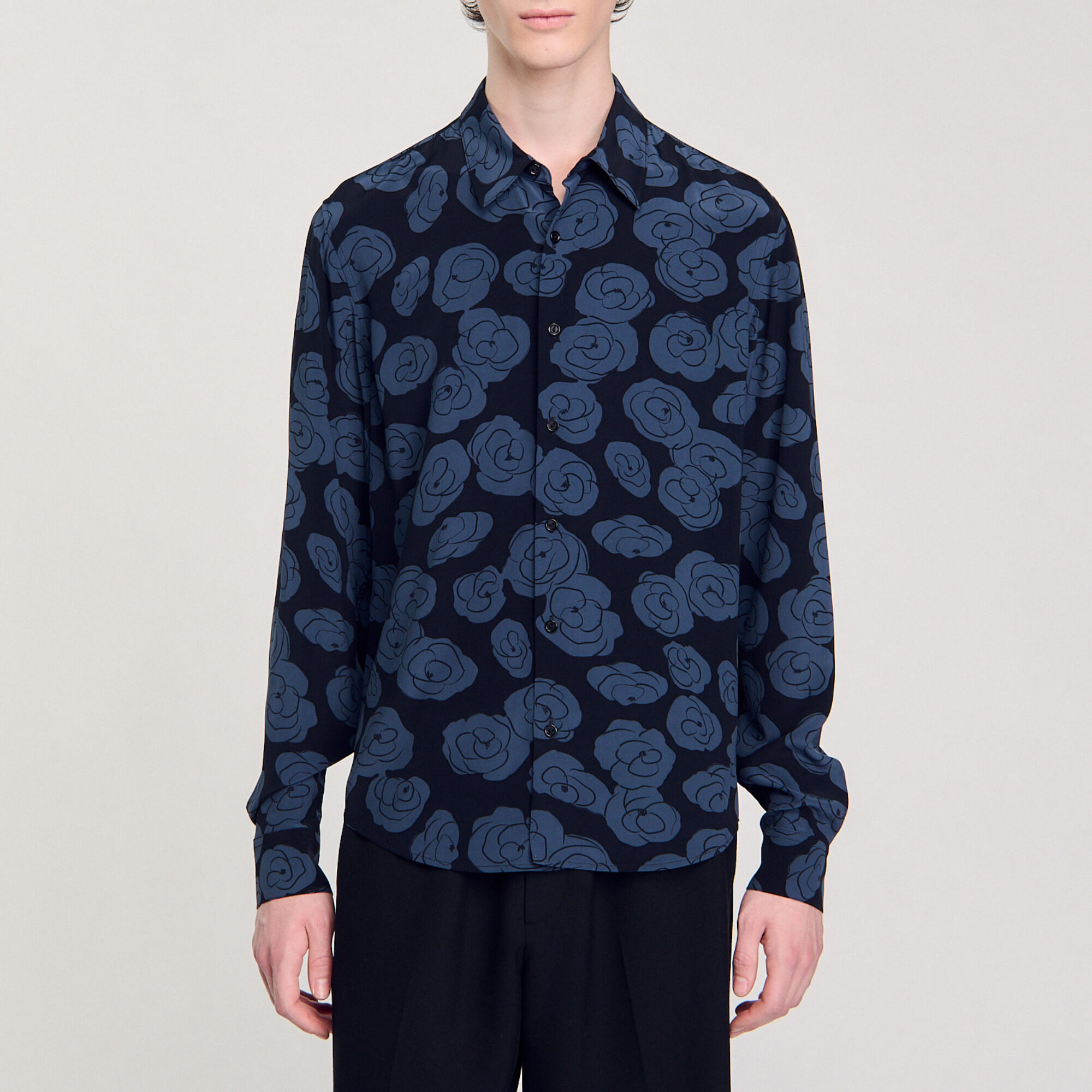 Hemd mit Kamelien-Print - Herren | Sandro