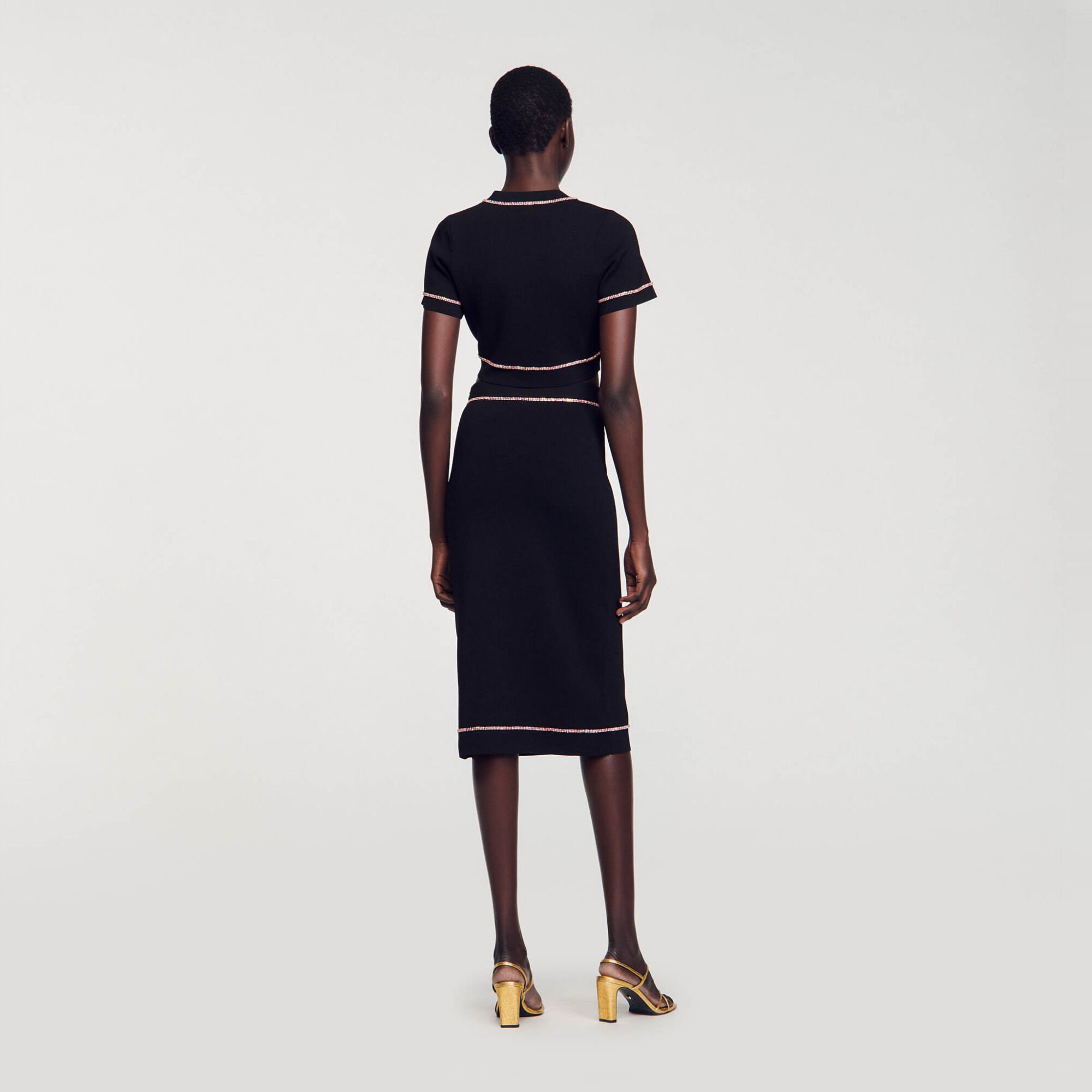 Midi-Rock mit Strassbesatz