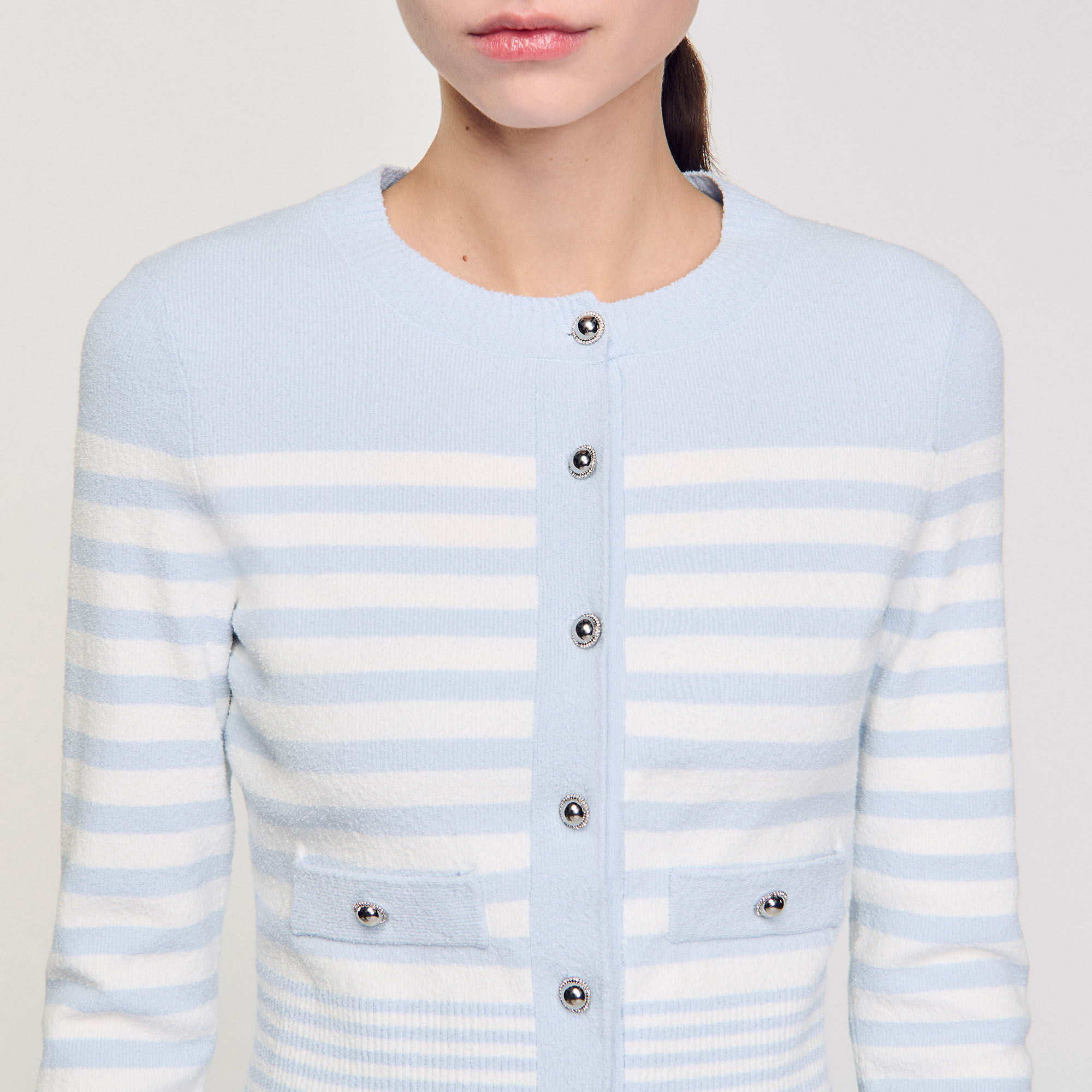 Cardigan mit Streifen