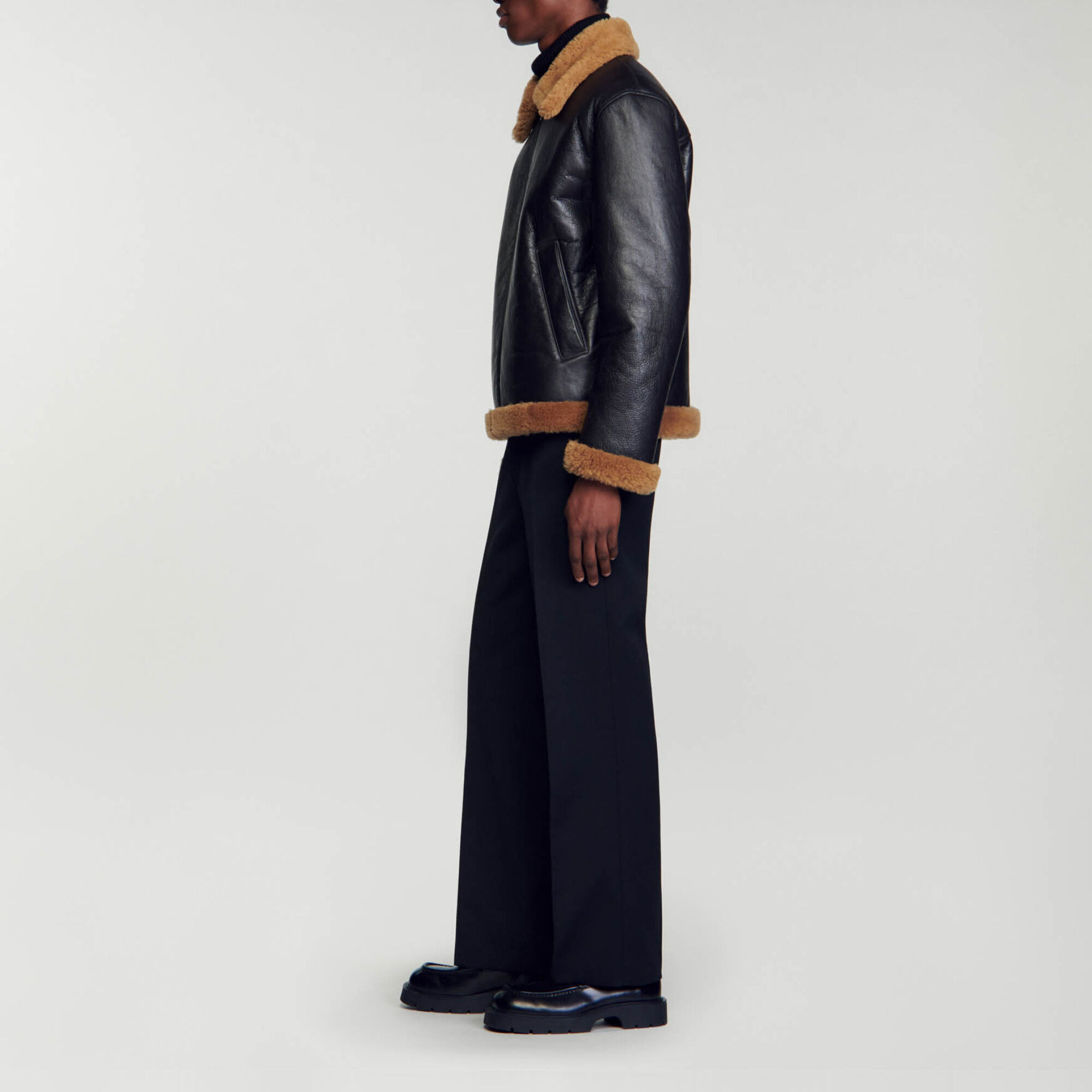 Oversize-Jacke aus Lammfell