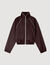 Kurzer bestickter Satinblouson
