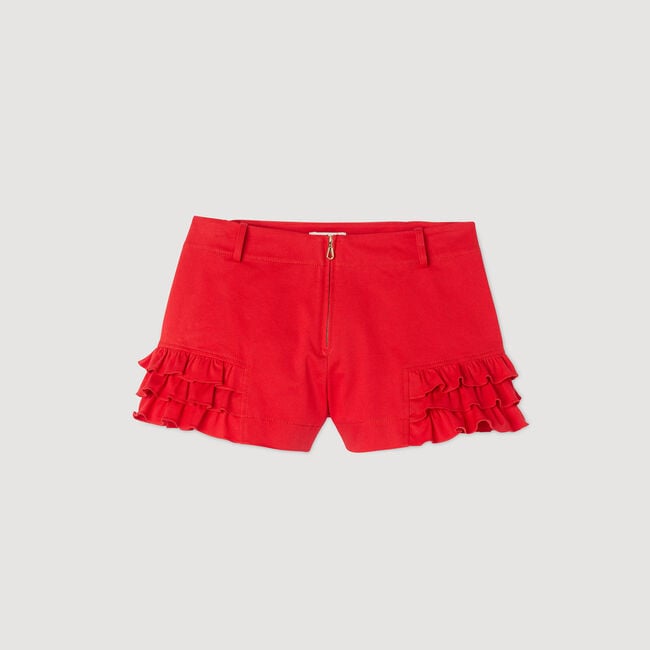 Shorts mit Volants