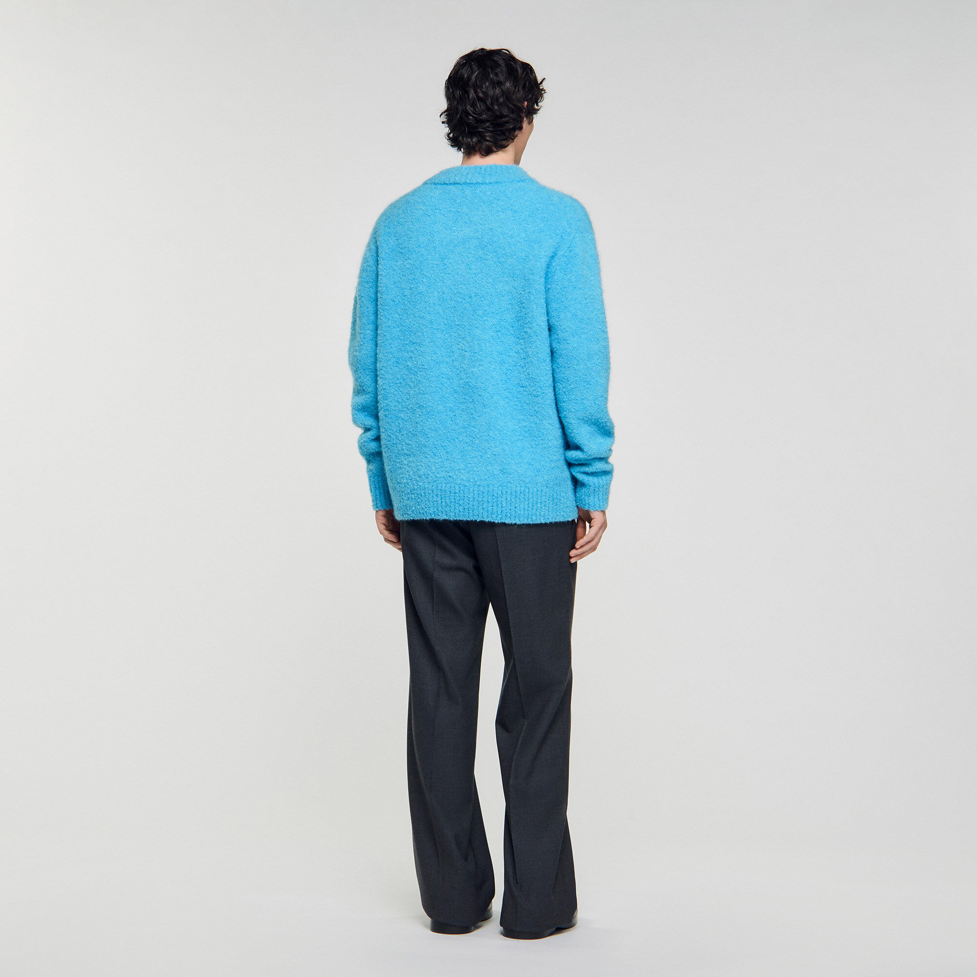 Langarmpullover mit V-Ausschnitt