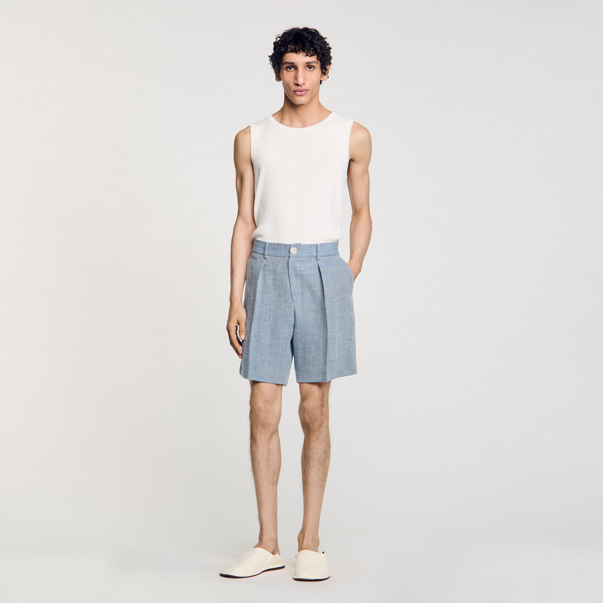 Shorts mit Falte