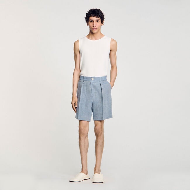 Shorts mit Falte