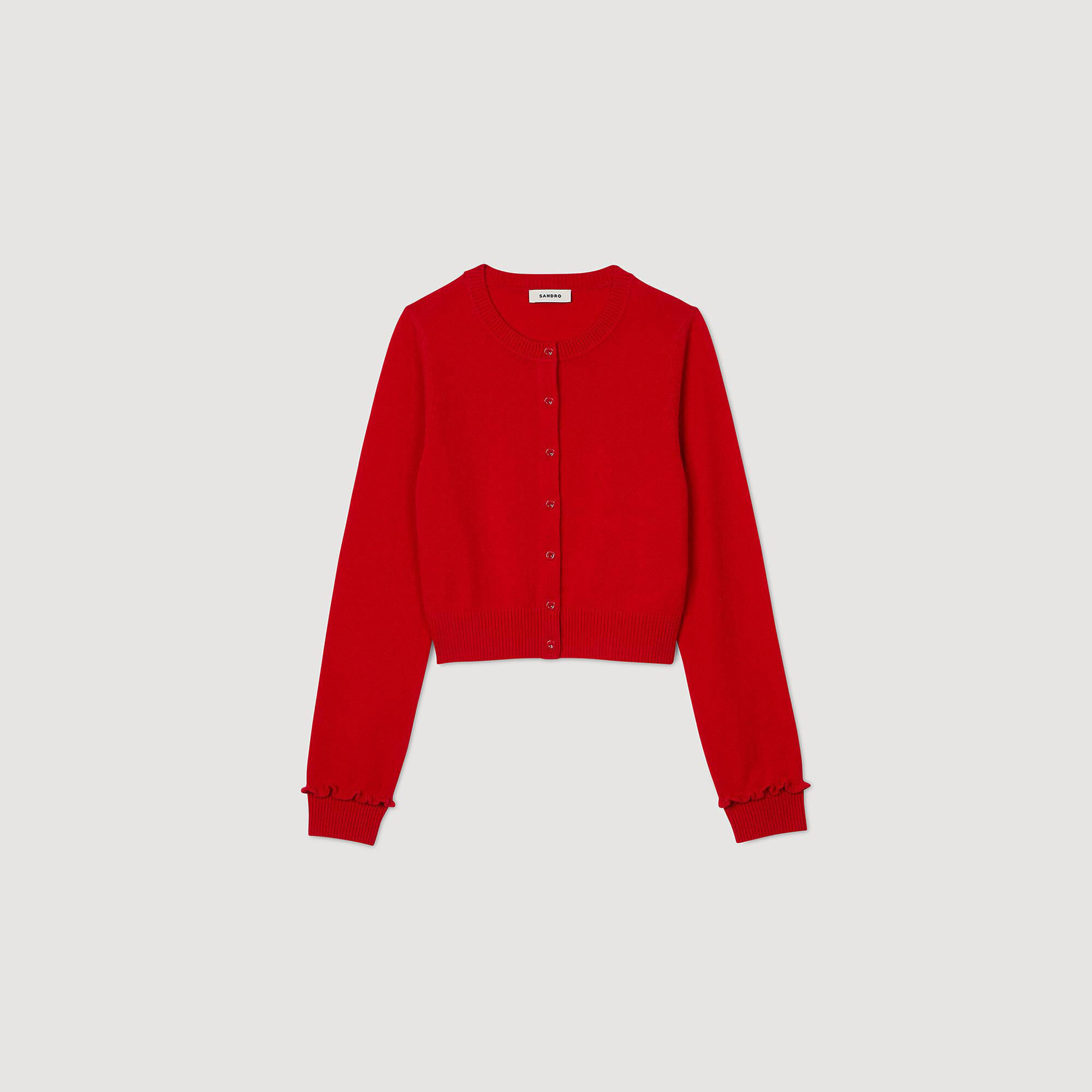 Sandro red sweater hotsell