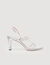 Sandalen aus metallisiertem Leder