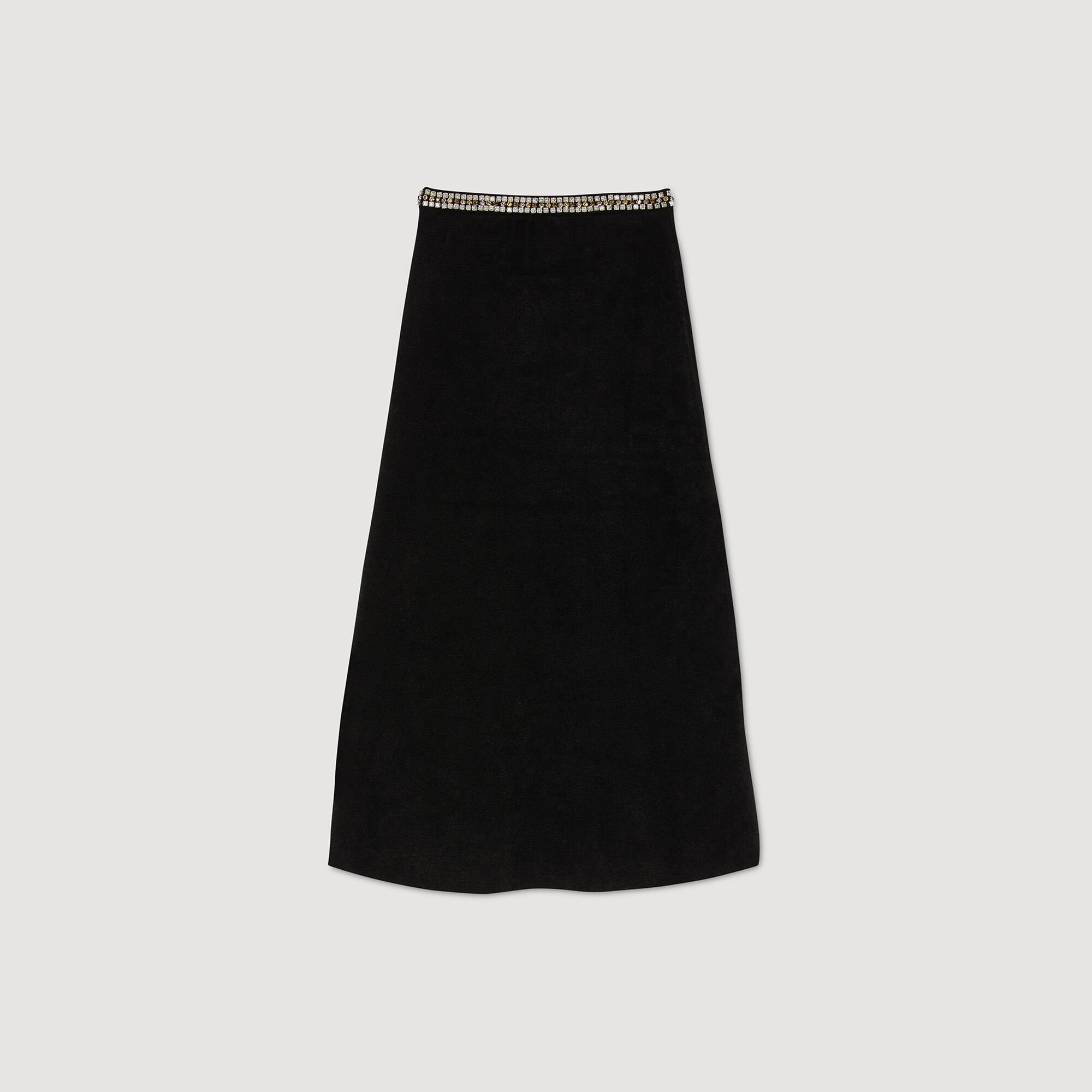 Kurzer Rock mit Strass