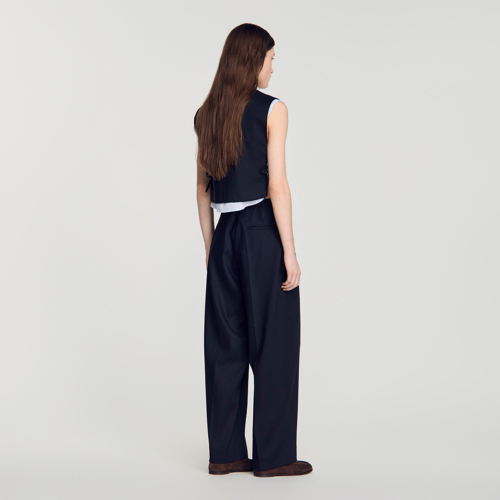 Gestreifte Wollhose
