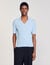 Poloshirt aus Rippstrick