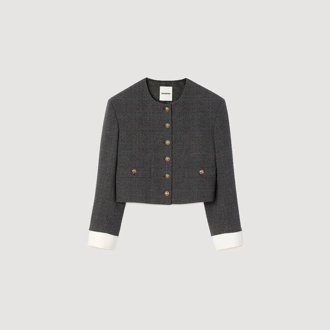 Taillierter Blazer mit Strass