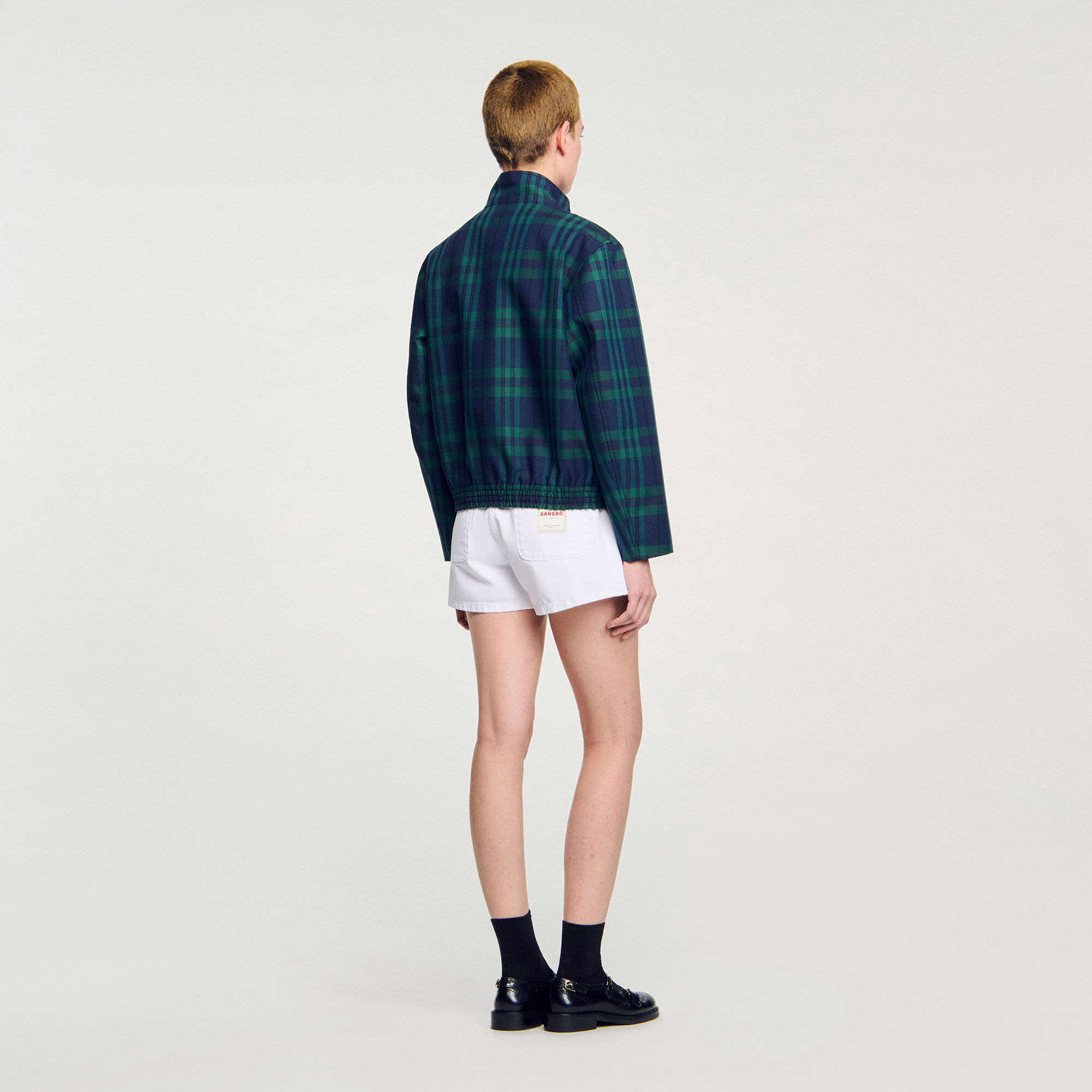 Karierte Jacke