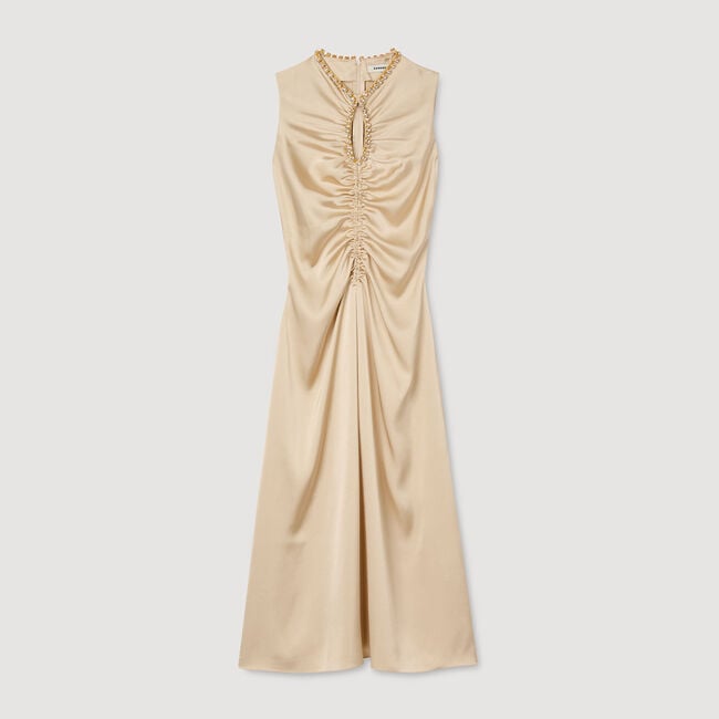 Midikleid mit Strassbesatz