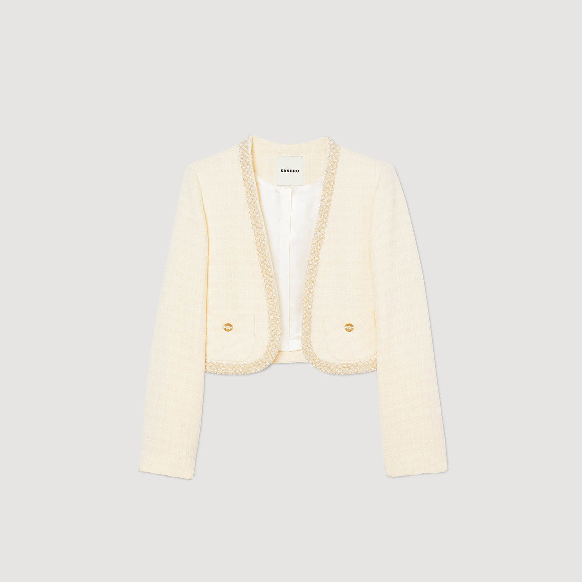 Kurze Tweed-Jacke