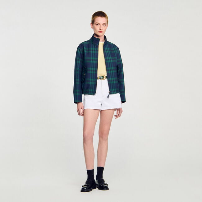 Karierte Jacke