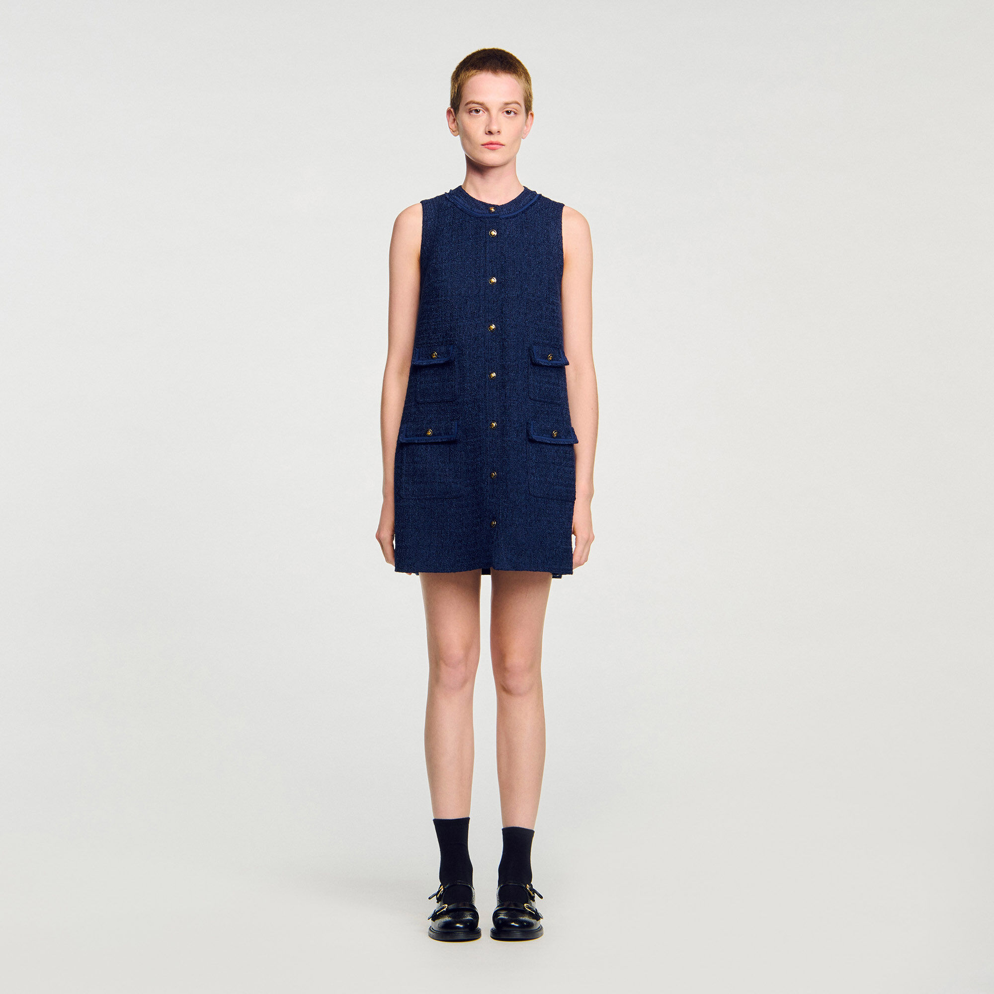 Kurzes Tweedkleid