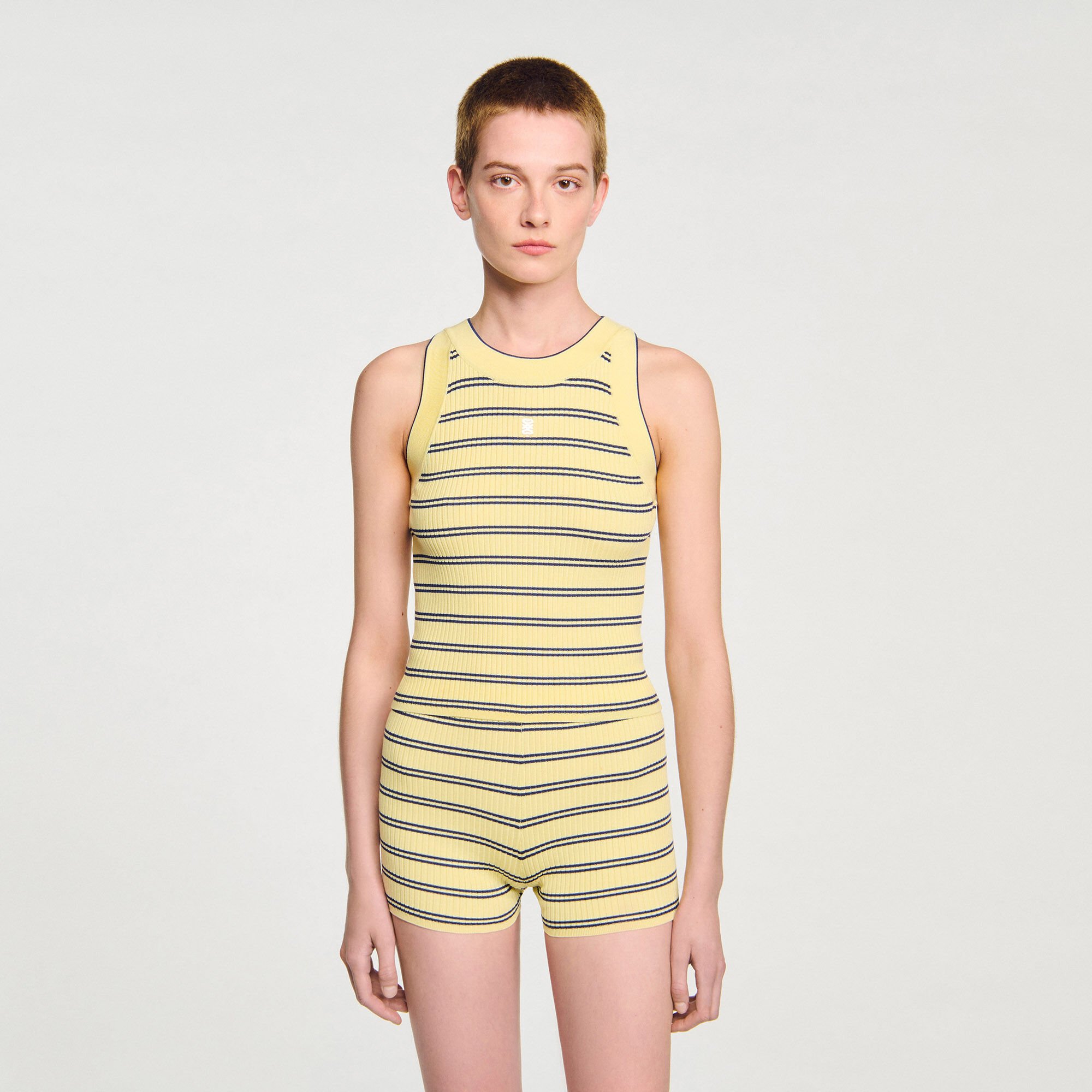Gestreiftes Stricktop