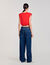 Kurzes drapiertes T-Shirt
