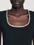 Kurzes Kleid mit Strasskragen