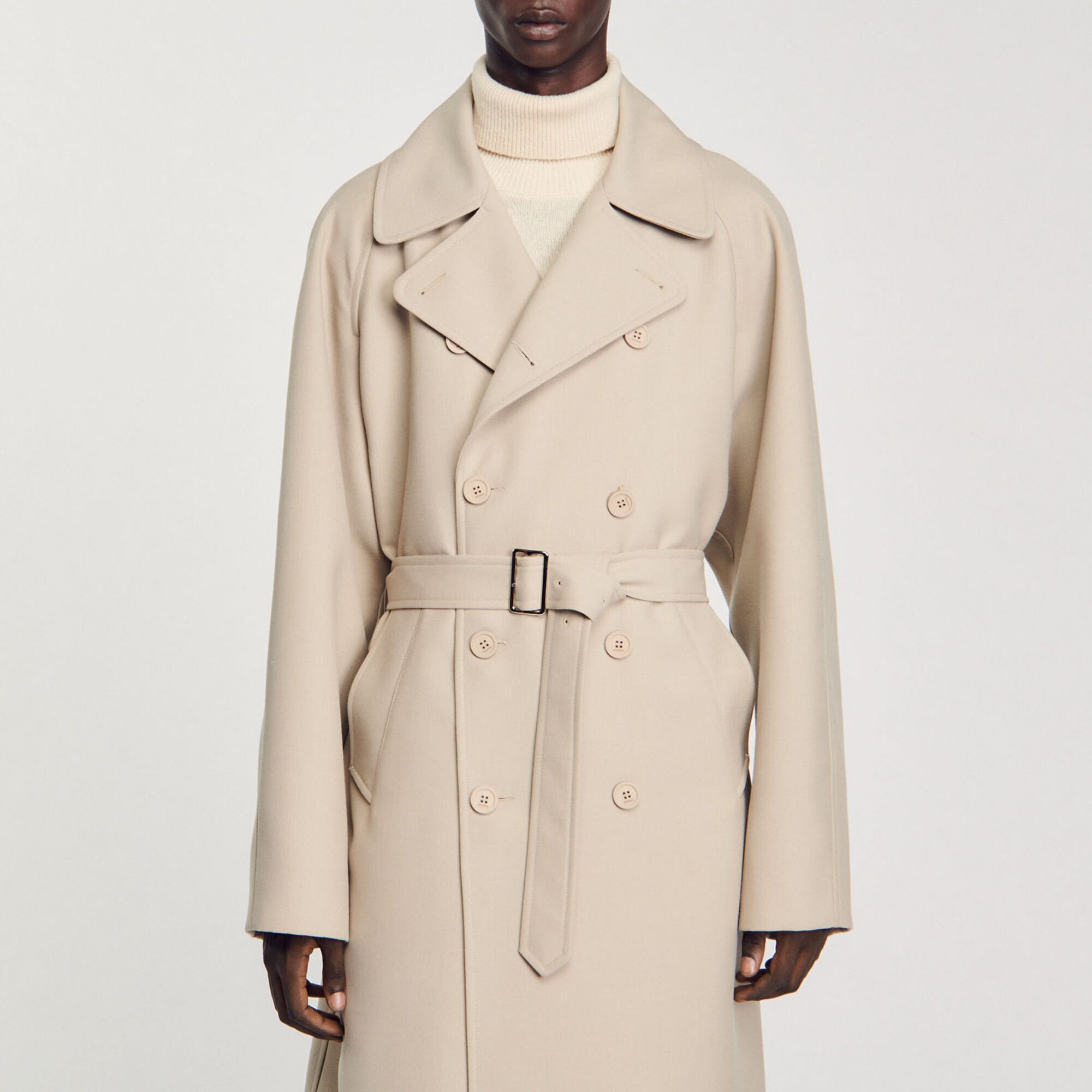 Langer Trenchcoat