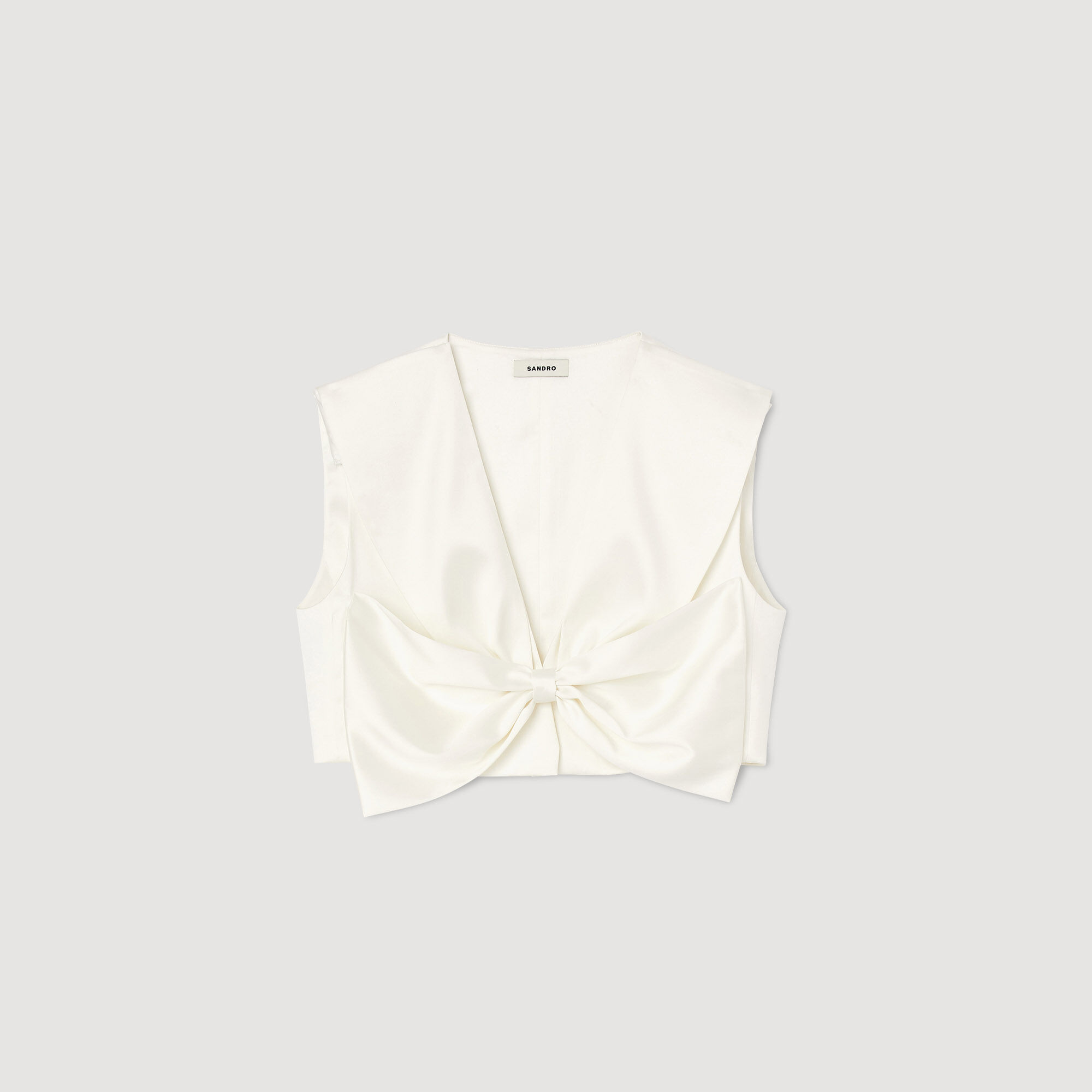 Kurzes Satin-Top