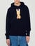 Kapuzensweatshirt mit Kaninchenprint