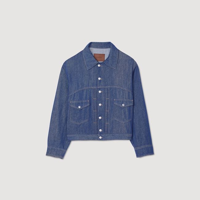 Blouson aus Chambray