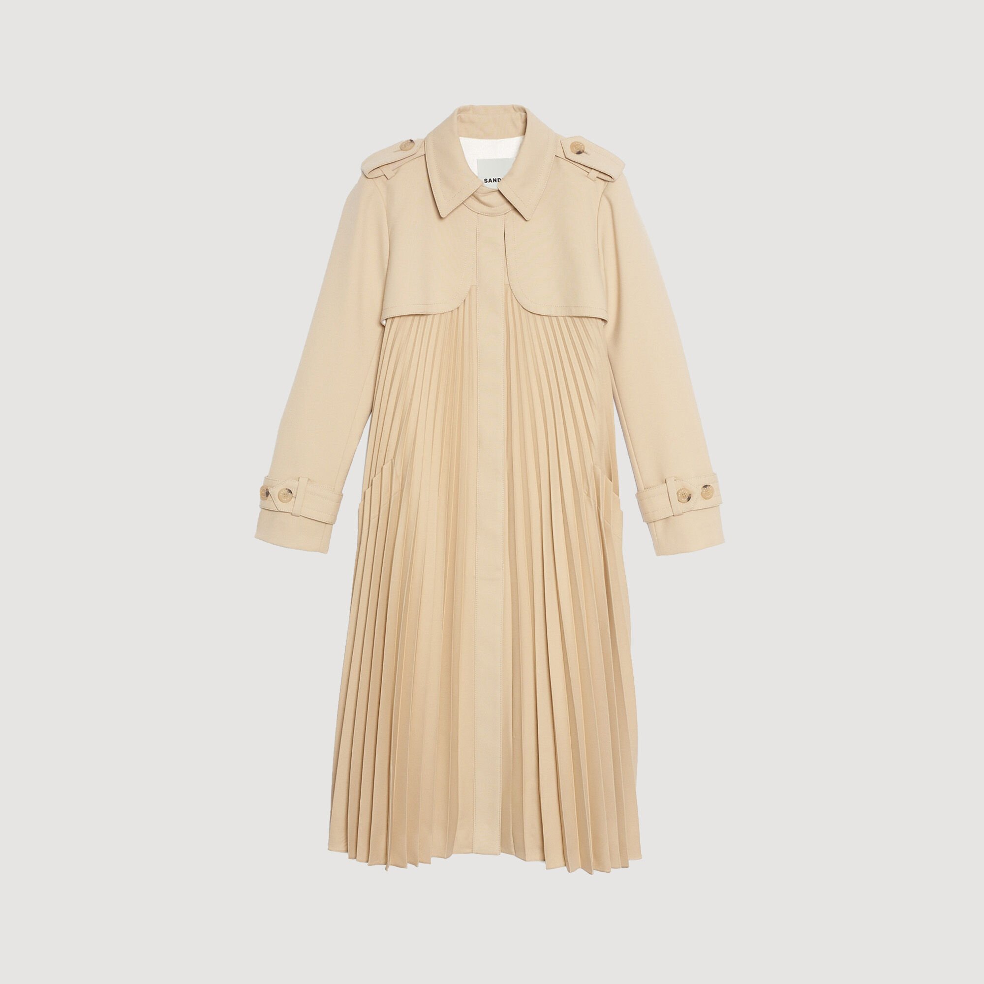 Trenchcoat mit Falte