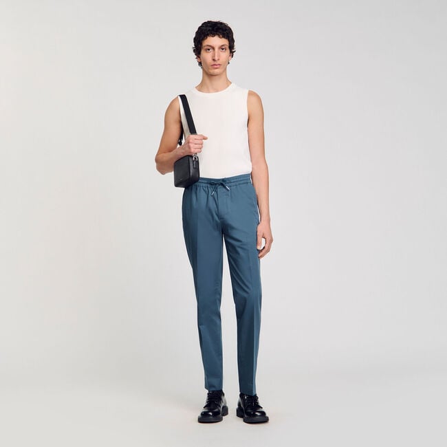 Elastische Hose mit geradem Schnitt
