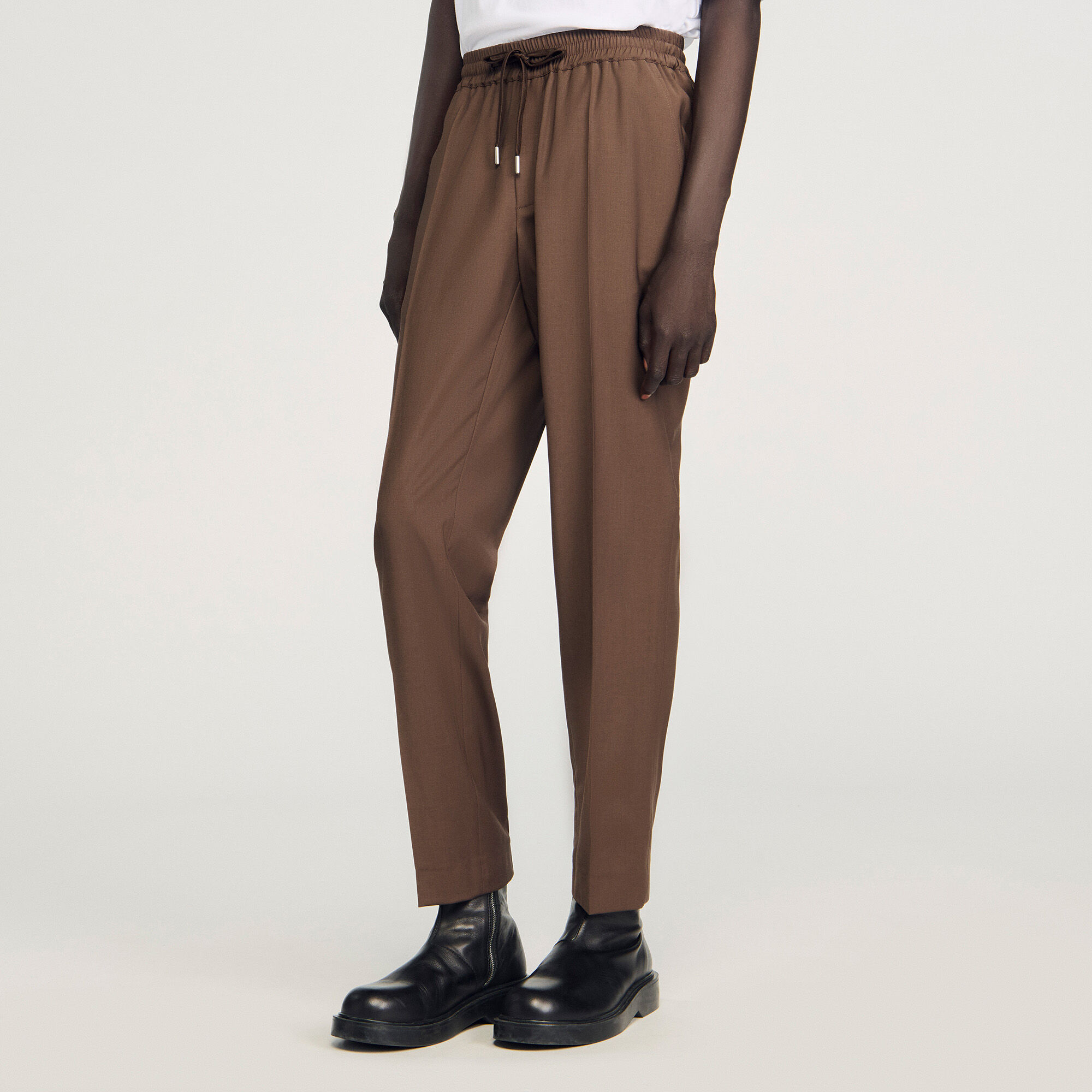 Elastische Hose mit geradem Schnitt