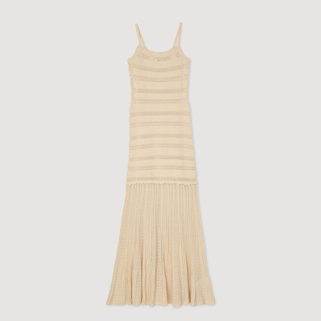 Langes Strickkleid