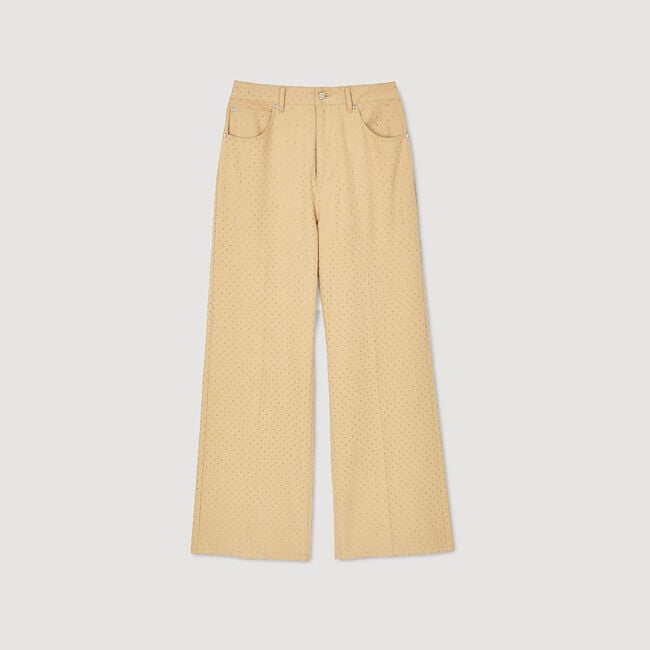 Jeans mit Strassbesatz