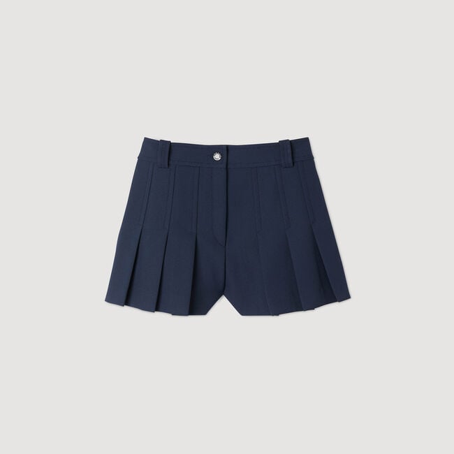 Shorts mit Falten