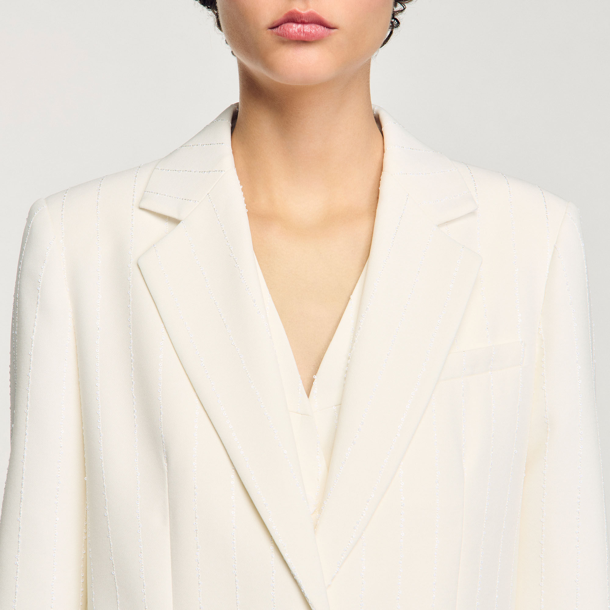 Anzugjacke mit Pailletten