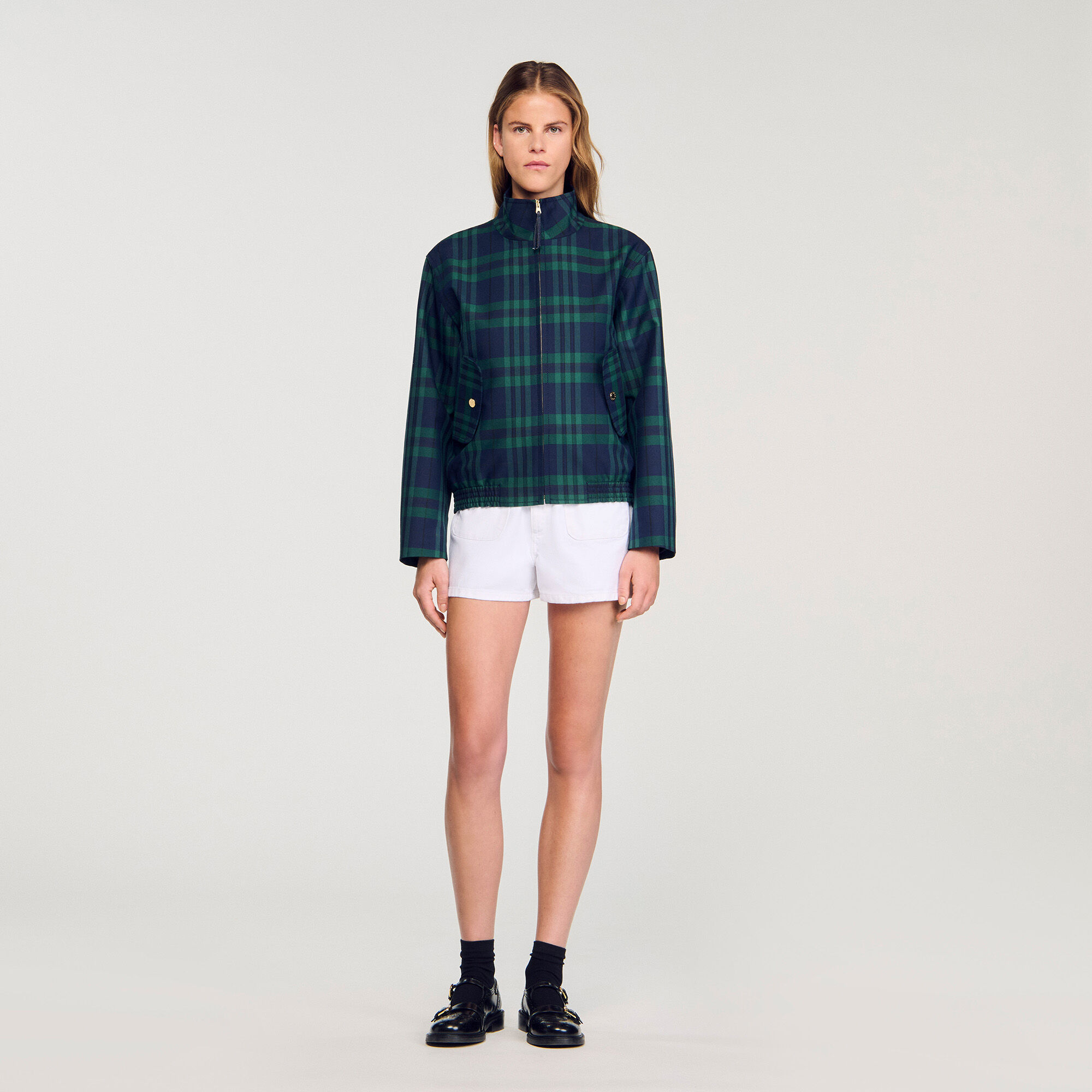 Karierte Jacke