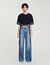 Kurzes T-Shirt mit Strass