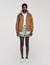 Velourslederjacke mit Nieten